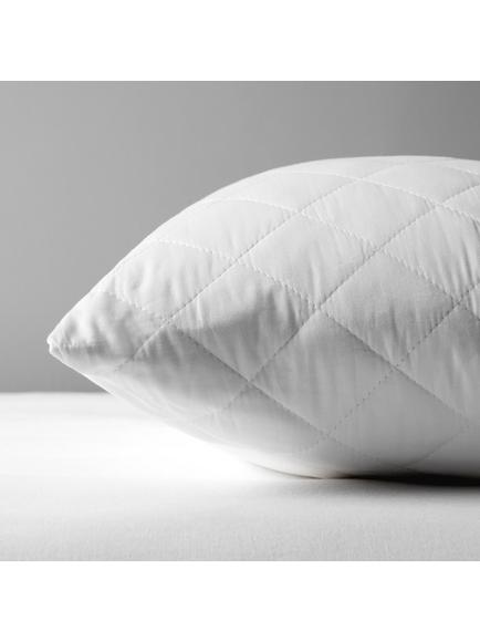 John Lewis Natural Cotton Quilted Kingsize Pillow Protector, White