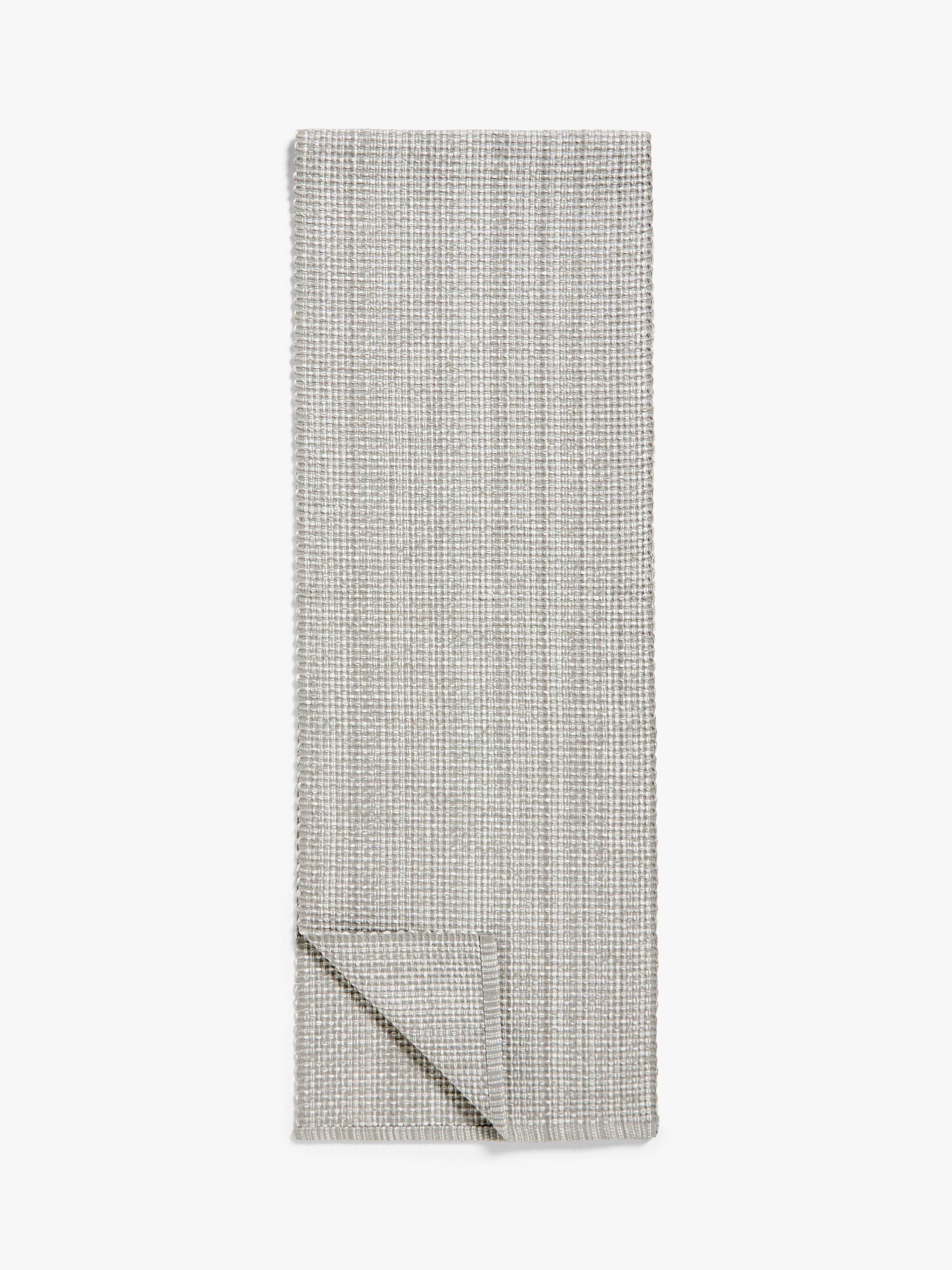 John Lewis & Partners Cotton Table Runner, L182cm, Grey