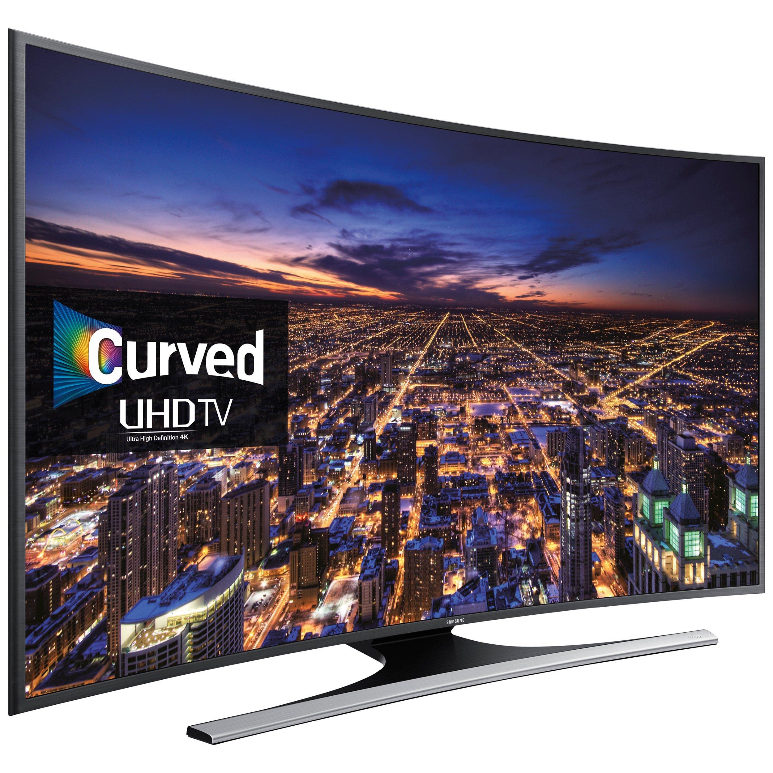 Samsung UE48JU6500 Curved HDR 4K Ultra HD Smart TV, 48" with Freeview HD, Built-In Wi-Fi and Intelligent Navigation