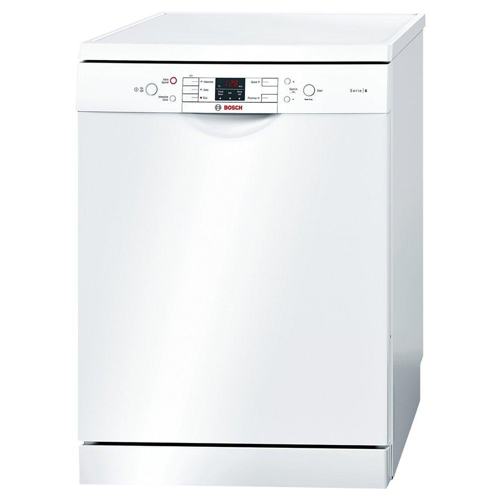 Bosch SMS53M02GB Freestanding Dishwasher, White