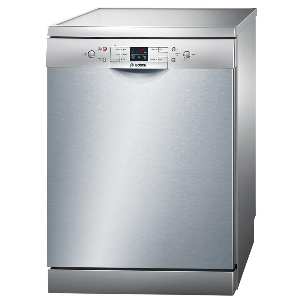 Bosch SMS50M18GB Freestanding Dishwasher, Silver Innox