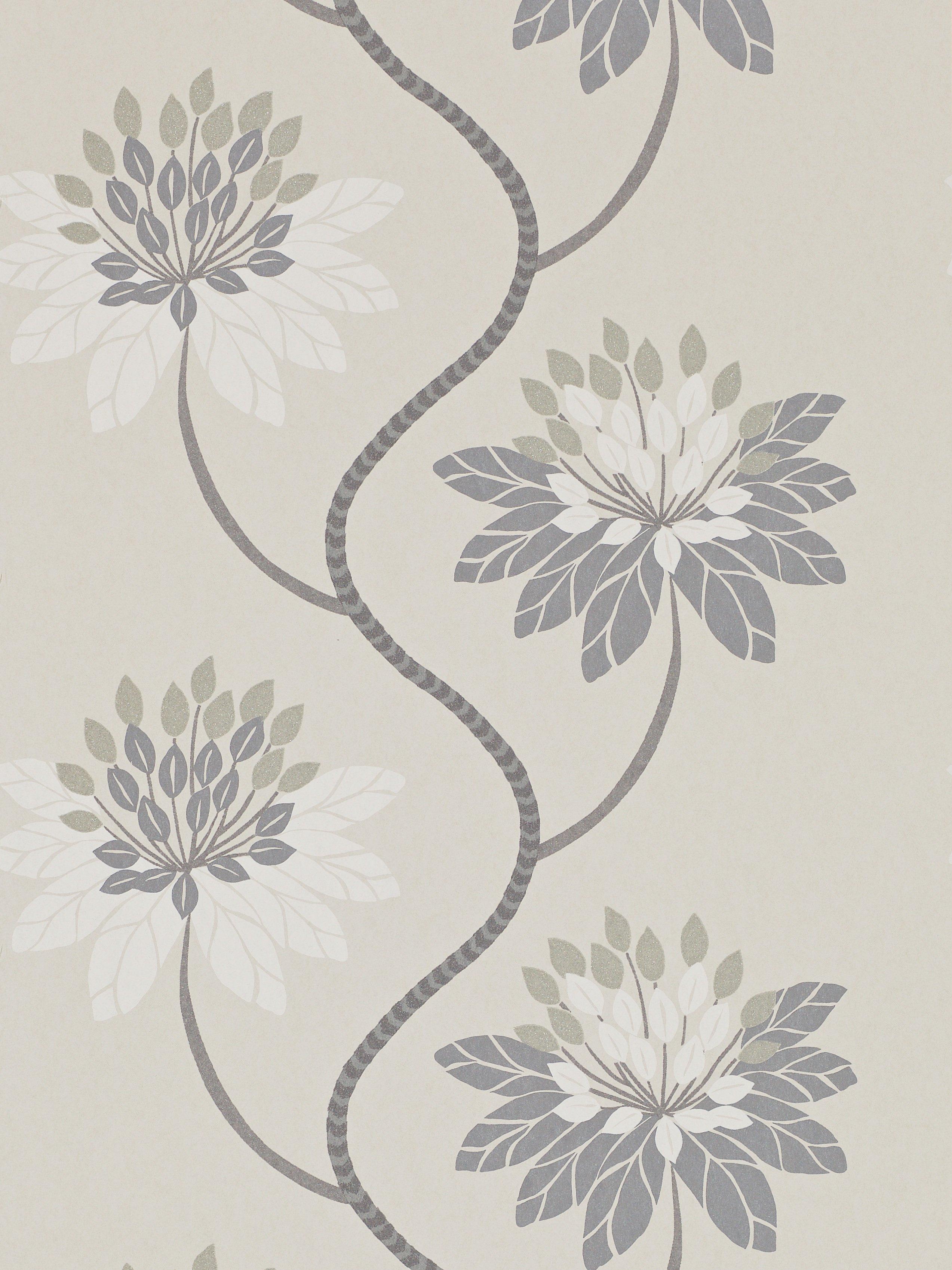 Harlequin Eloise Wallpaper, Blue & Grey, 111191