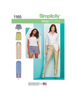 Simplicity Women's Trousers and Shorts Sewing Pattern, 1165, 