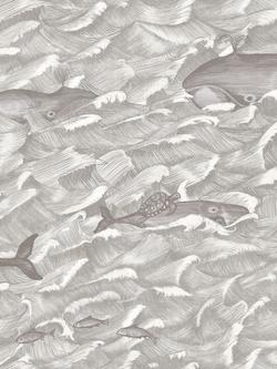Cole & Son Melville Wallpaper, Soot & Snow