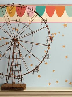 Cole & Son Scaramouche Wallpaper Border - view 2, Purples & Greens On Cream