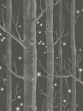 Cole & Son Woods & Stars Wallpaper, Charcoal