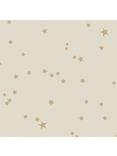 Cole & Son Stars Wallpaper, Metallic Gold On Linen