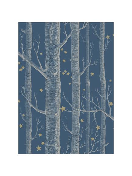 Cole & Son Woods & Stars Wallpaper, Midnight