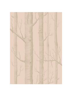 Cole & Son Woods Wallpaper, Metallic Gilver On Ballet Slipper