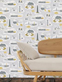 Mini Moderns Dungeness Wallpaper - view 2, Concrete, Azdpt023co