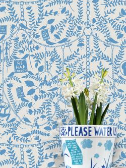 Mini Moderns We Had Everything Wallpaper - view 2, China Blue, Rrmm02ch