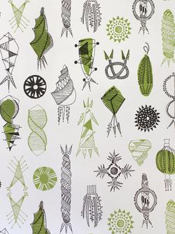 Mini Moderns Equinox Wallpaper, Asparagus, Azdpt026as