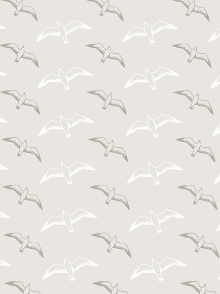 Mini Moderns Gulls Wallpaper, Stone, Azdpt025st