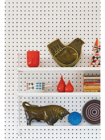 Mini Moderns Peggy Wallpaper - view 2, Snow, Azdpt022sn