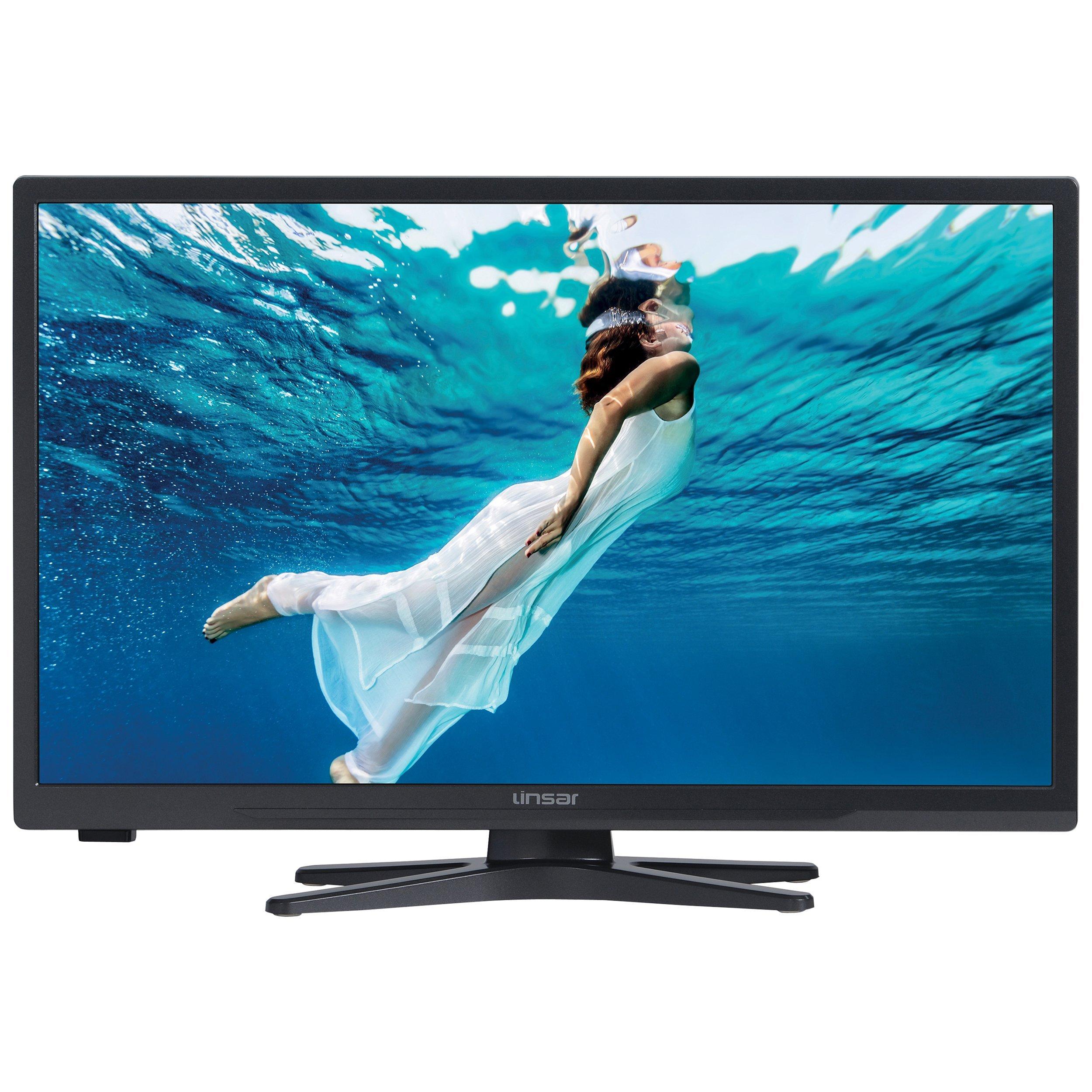 Linsar 24LED3000 LED HD Ready Smart TV/DVD Combi, 24" with Freeview HD and Wi-Fi dongle