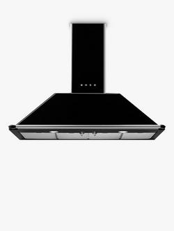 Smeg KT110BLE 110cm Chimney Cooker Hood, Black, Black