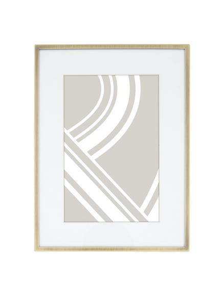 John Lewis Daya Photo Frame & Mount, Brushed Brass