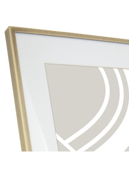 John Lewis Daya Photo Frame & Mount - view 2, Brushed Brass