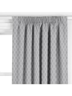 John Lewis Albany Made to Measure Curtains or Roman Blind, Smoke - view 2, Smoke