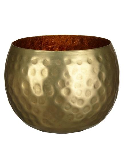 John Lewis Hammered Tealight Holder, Brass