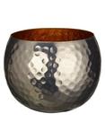 John Lewis Hammered Tealight Holder, Nickel