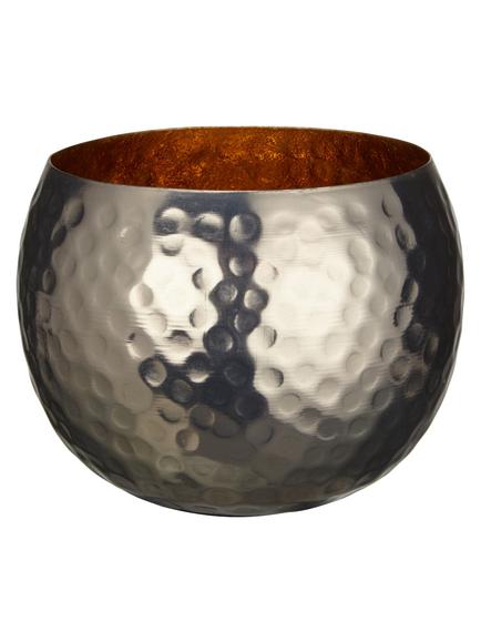 John Lewis Hammered Tealight Holder, Nickel