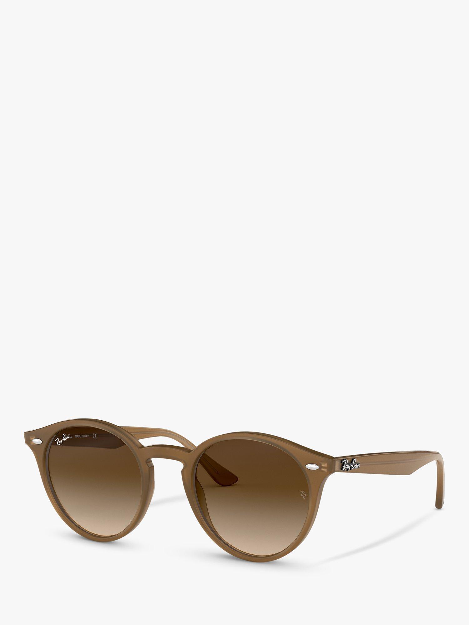 Ray-Ban RB2180 Round Framed Sunglasses, Brown