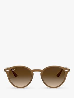Ray-Ban RB2180 Round Framed Sunglasses - view 2, Brown