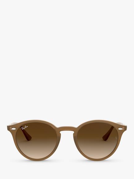 Ray-Ban RB2180 Round Framed Sunglasses - view 2, Brown