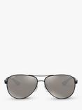 Ray-Ban RB8313 Polarised Carbon Fibre Pilot Sunglasses, Black