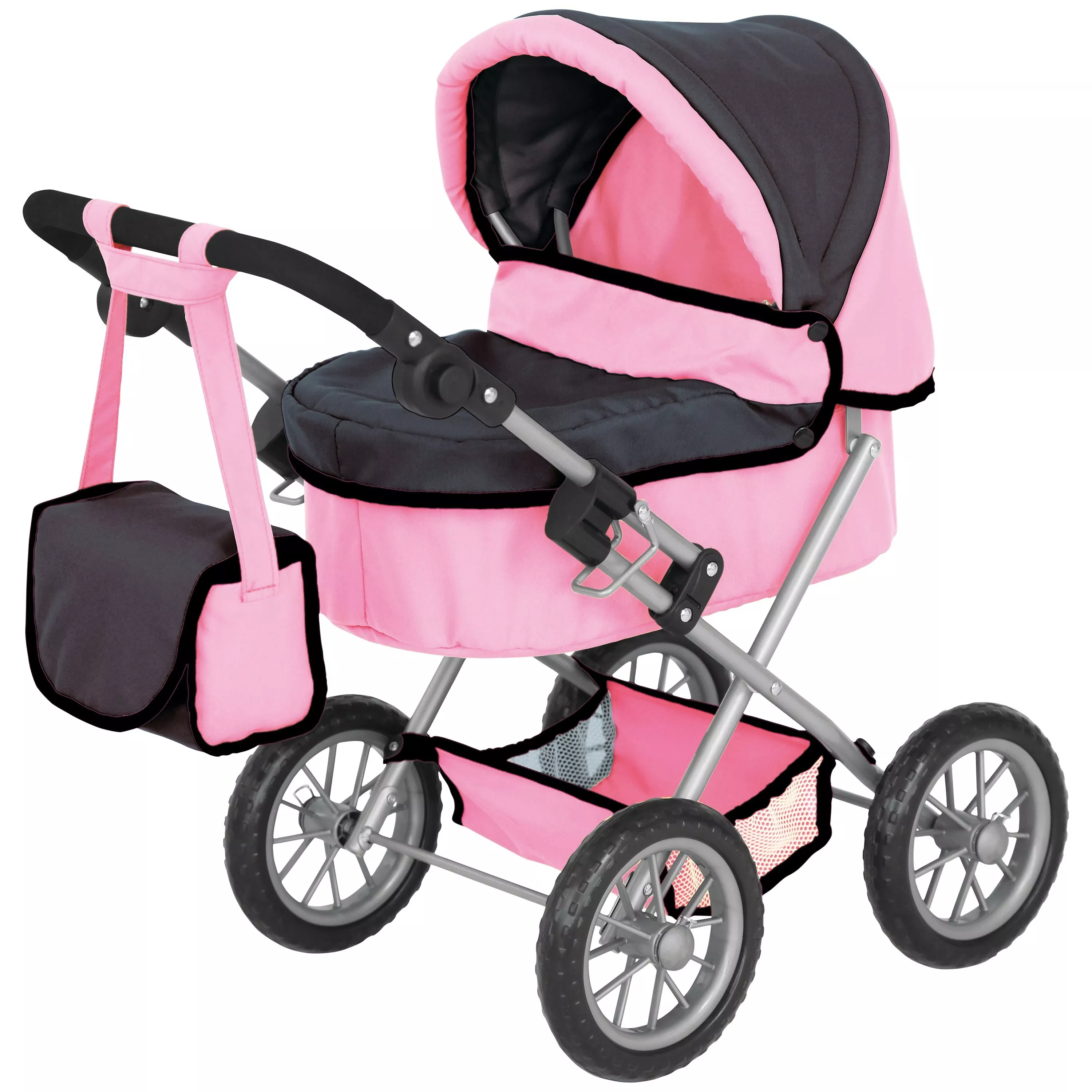 John Lewis Partners Baby Doll Pram and Accessories Medium