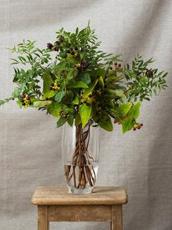 Dartington Crystal Florabundance Bouquet Barrel Vase, H24cm, Clear - view 2, Clear