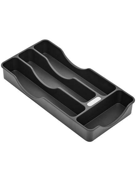 Robert Welch Cutlery Tray, 4 Compartments, Black