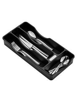 Robert Welch Cutlery Tray, 4 Compartments - view 2, Black