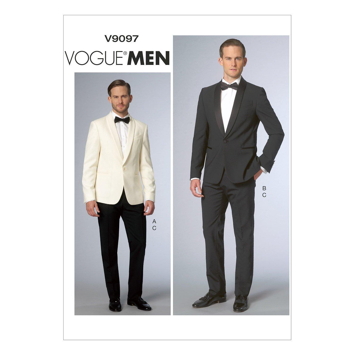 Vogue Men's Tailored Trousers and Jacket Suit Sewing Pattern, 9097