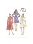 Vogue Bishop Sleeve Flared Dress Sewing Pattern, 9076