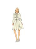 Vogue Bishop Sleeve Flared Dress Sewing Pattern, 9076