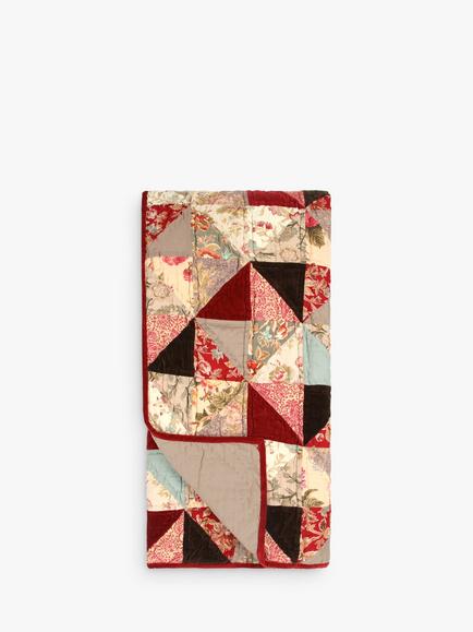 John Lewis Ruby Patchwork Quilt, Red/Multi, Ruby