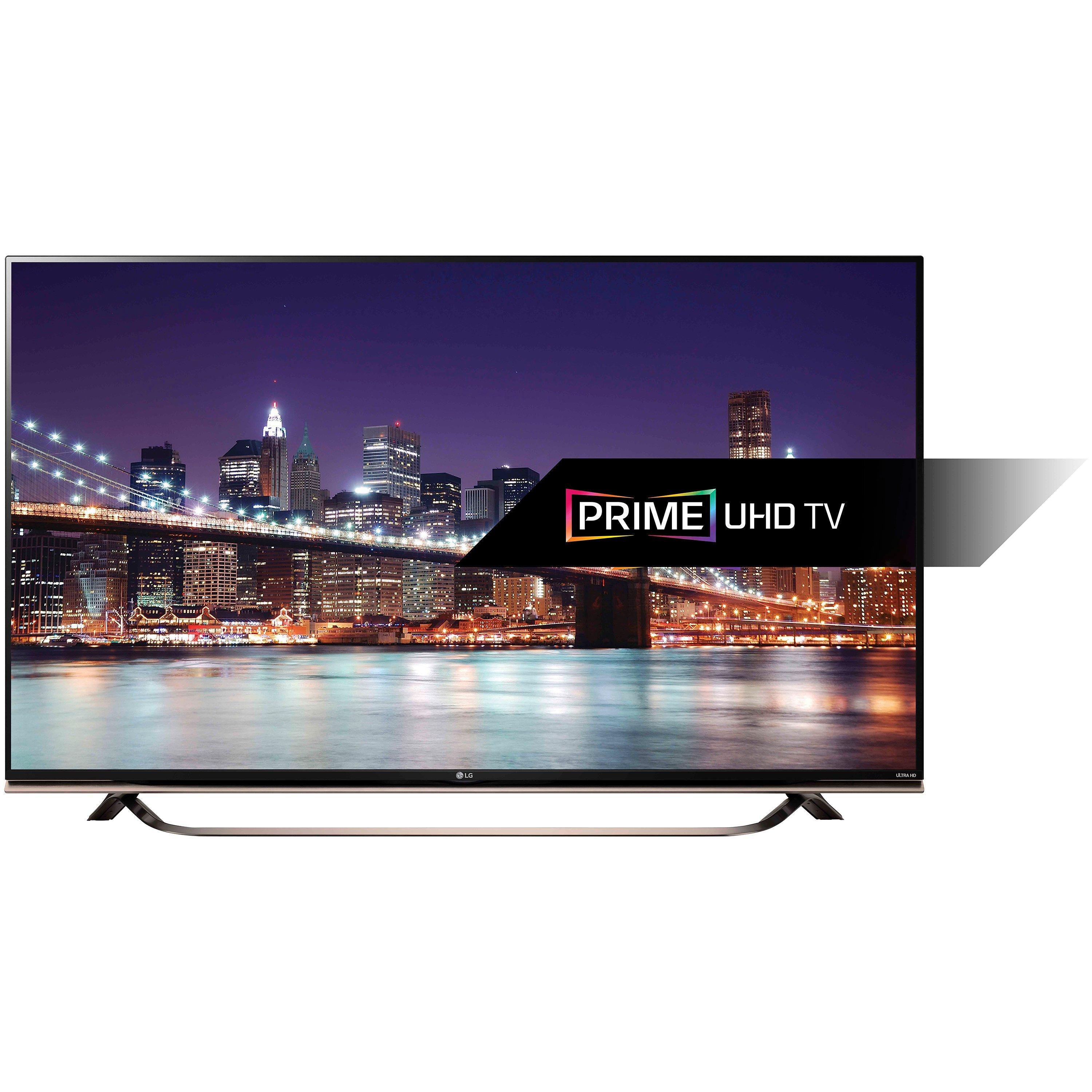 LG 55UF860V 4K Ultra-HD 3D Smart TV, 55" with Freeview HD, Built-In Wi-Fi, Harman/kardon Audio & 2x 3D Glasses