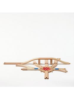 John Lewis Wooden Train Expansion Pack, Multi