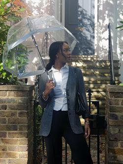 Fulton L041 Birdcage Domed Umbrella - view 2, Silver