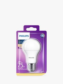 Philips 11W ES LED Classic Light Bulb, Frosted - view 2, Frosted