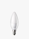 Philips 2.8W SES LED Candle Light Bulb, Frosted