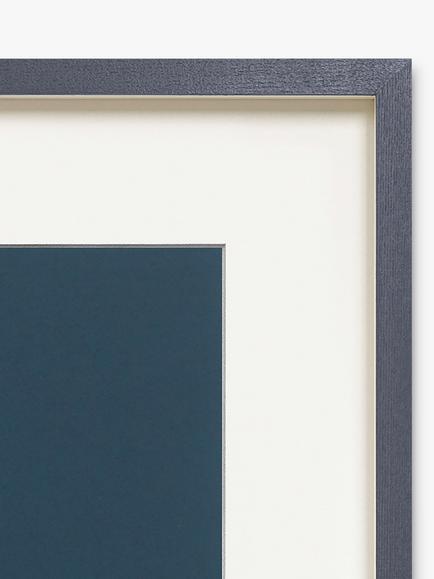 John Lewis Ron Lawson 'Cottage And Bike' Framed Print, 45 x 52cm - view 2, Blue/Multi