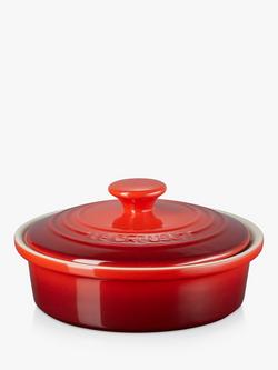 Le Creuset Stoneware Camembert Cheese Baker, 650ml, Cerise, Red