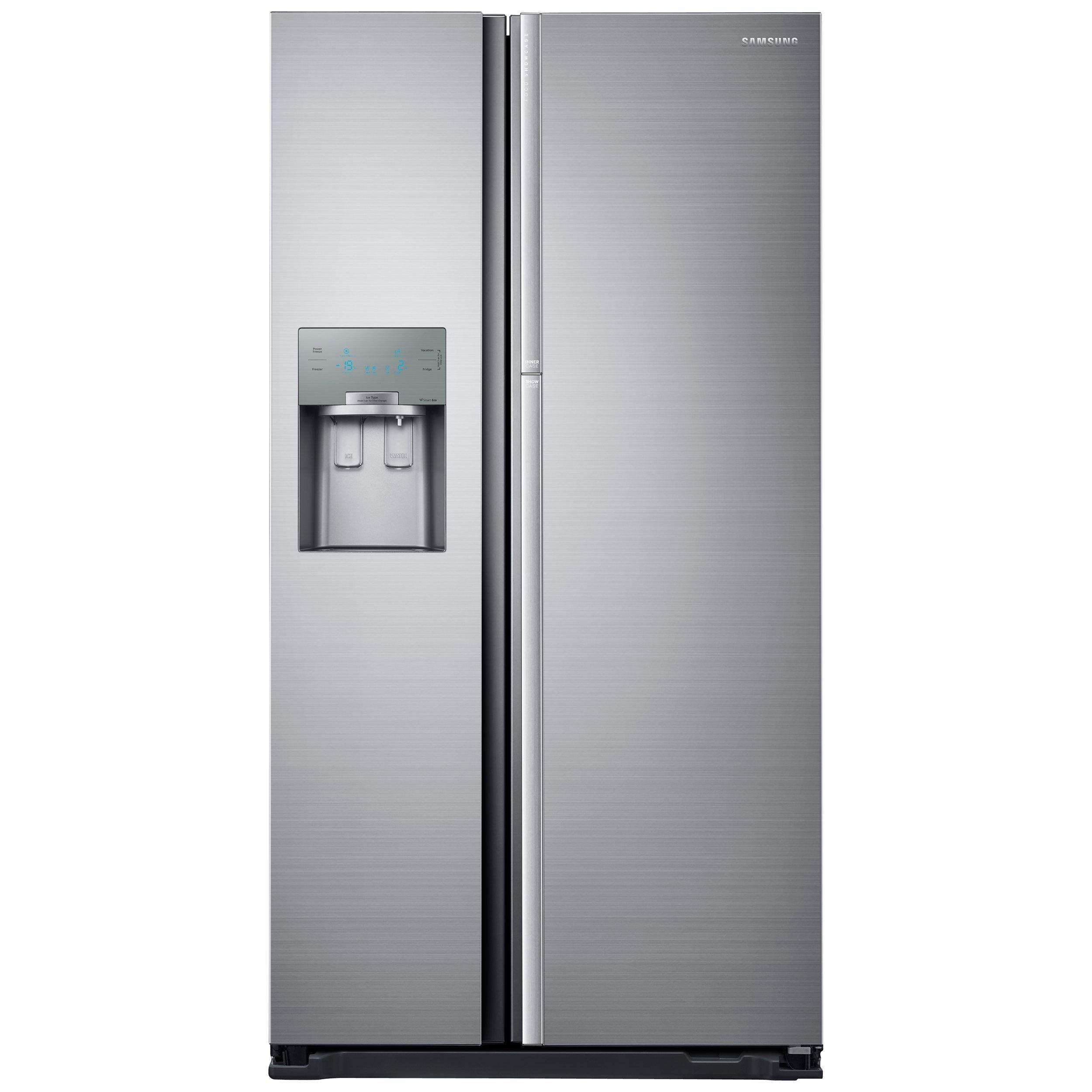 Samsung RH56J69187F Food ShowCase American Style Fridge Freezer, A++ Energy Rating, 91cm Wide, Stainless Steel