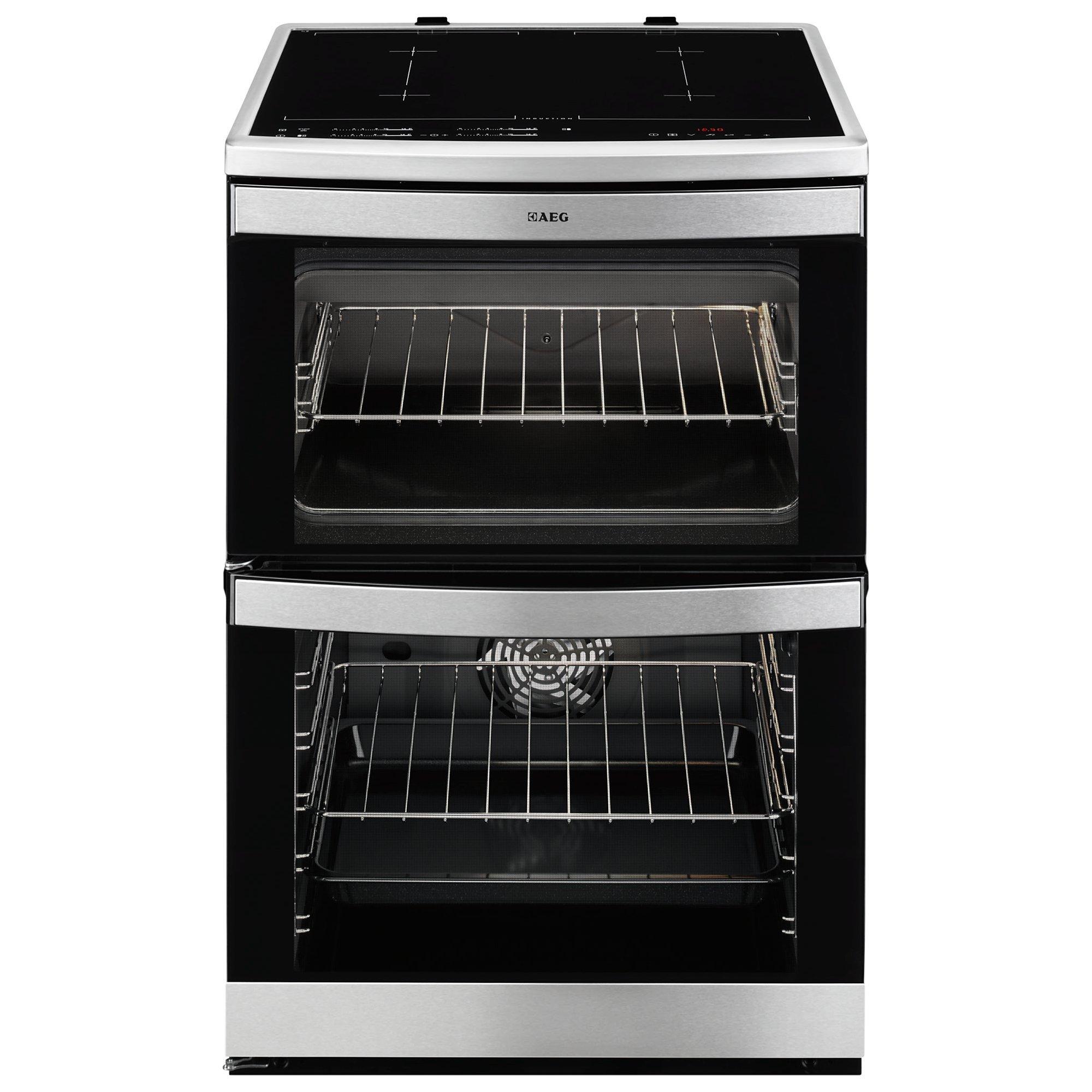 AEG 49176IW-MN Electric Cooker with Induction Hob, Stainless Steel
