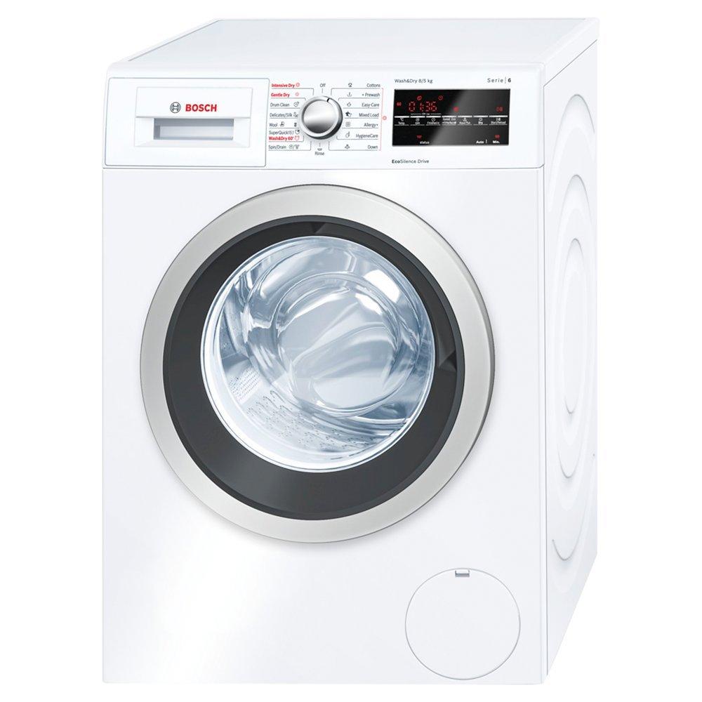 Bosch WVG30461GB Freestanding Washer Dryer, 8kg Wash/5kg Dry Load, A Energy Rating, 1500rpm Spin, White