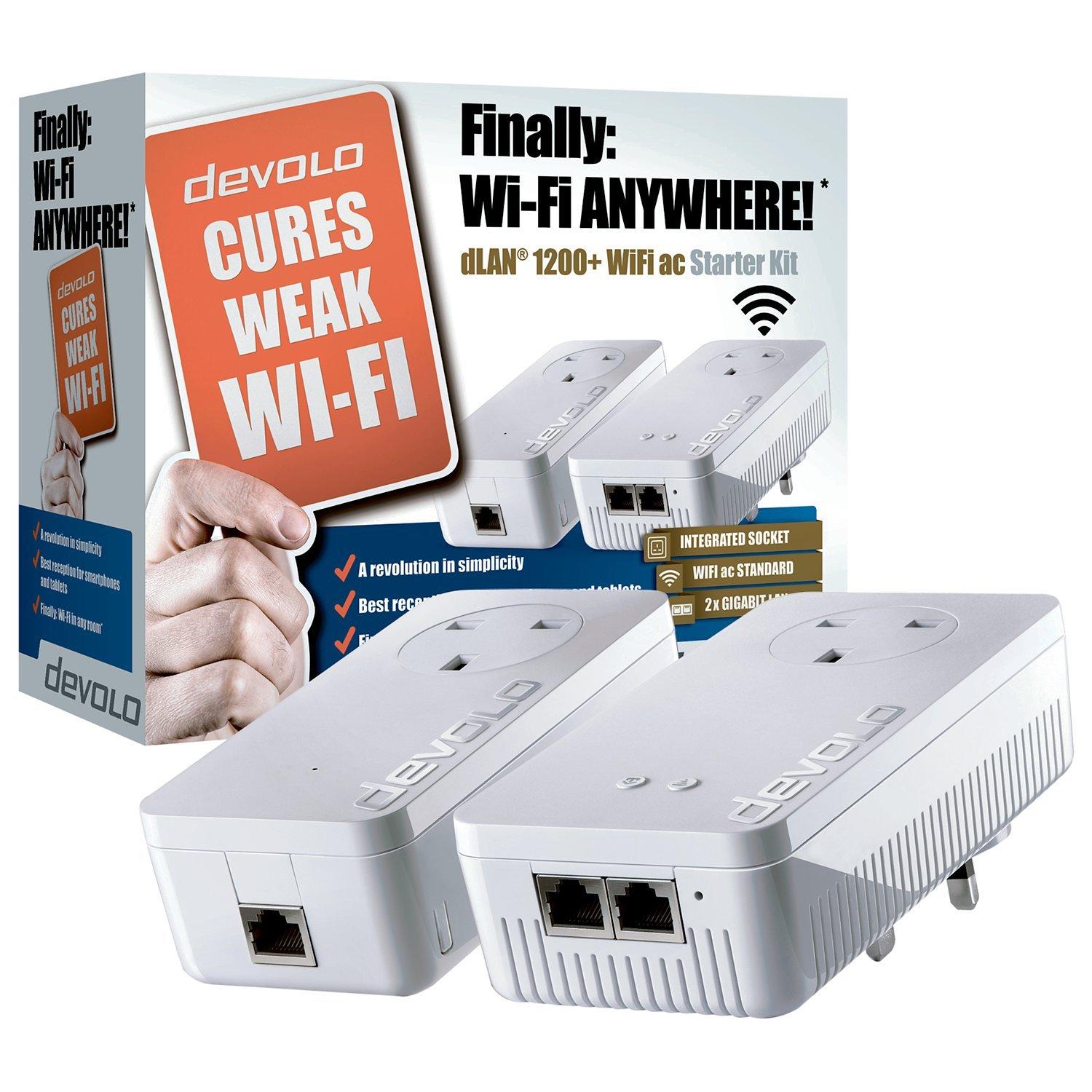 Devolo dLAN 1200+ WiFi ac Powerline Starter Kit