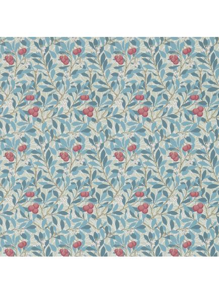 Morris & Co. Arbutus Wallpaper, Woad/Russet, Dm3w214718